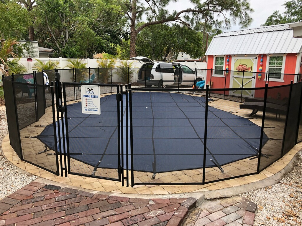 Pool Fence and Cover Combo